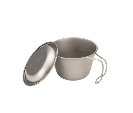 SNOW PEAK Deep Titanium Backpacker's Cup with Lid Tableware Snow Peak 