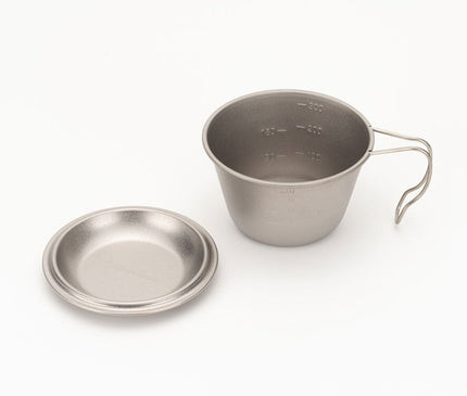 SNOW PEAK Deep Titanium Backpacker's Cup with Lid Tableware Snow Peak 