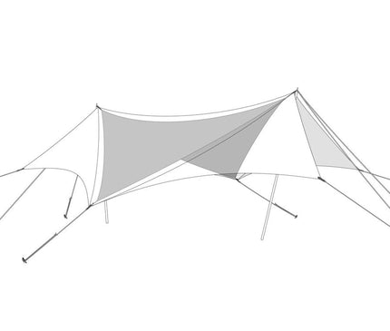 SNOW PEAK HD Tarp Hexa Evo Pro tarp Snow Peak TAKIB Inner Roof 