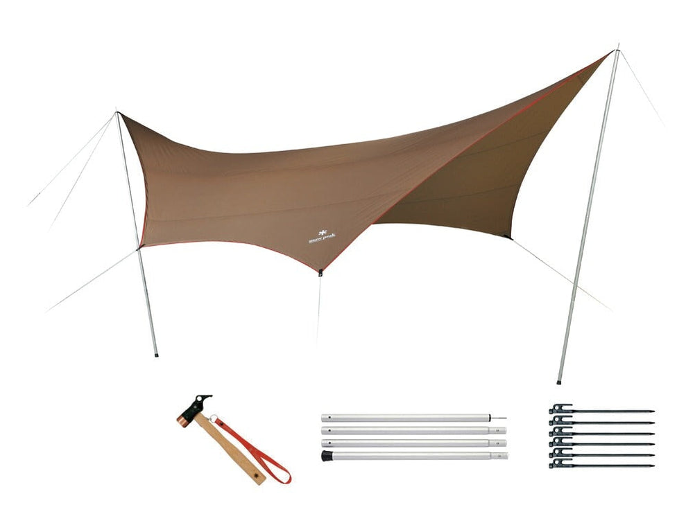SNOW PEAK HD Tarp "Shield" Hexa (M) Pro Set tarp Snow Peak 