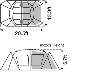 SNOW PEAK Land Lock Ivory TENT Snow Peak 