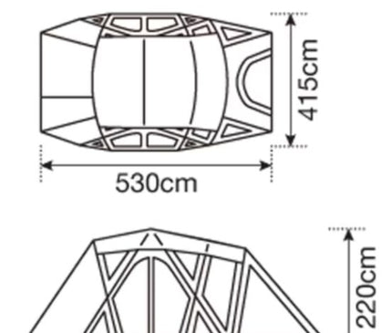 SNOW PEAK Living Shell Long Pro Ivory TENT Snow Peak 