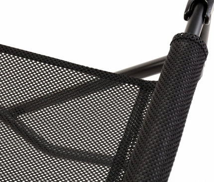 SNOW PEAK Mesh Folding Chair Black Camping Chair Snow Peak 