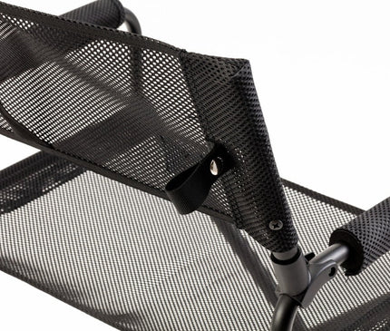 SNOW PEAK Mesh Folding Chair Black Camping Chair Snow Peak 
