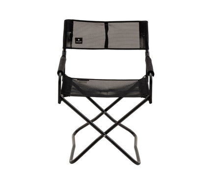 SNOW PEAK Mesh Folding Chair Black Camping Chair Snow Peak 