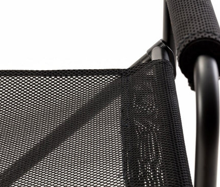 SNOW PEAK Mesh Folding Chair Black Camping Chair Snow Peak 
