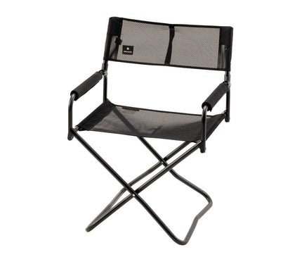 SNOW PEAK Mesh Folding Chair Black Camping Chair Snow Peak 