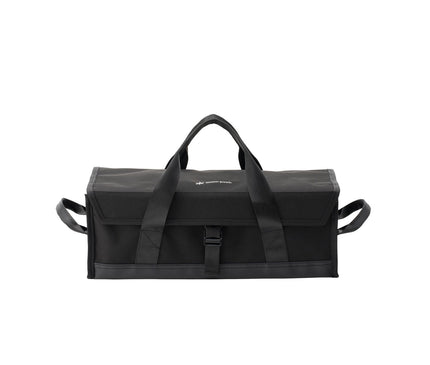 Snow Peak Multi Container M – closed straight-on front view with carrying handles raised