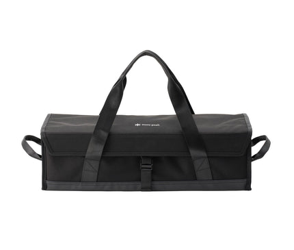 Snow Peak Multi Container L – closed straight-on front view with carrying handles raised
