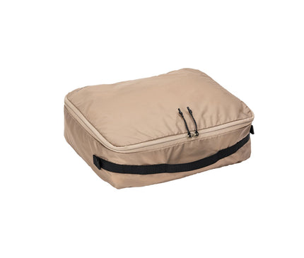 Snow Peak OT Packing Cube L – alternate laid-flat top/side view showing carrying webbing