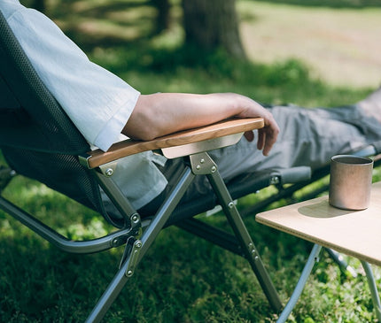 SNOW PEAK Reclining chair wide Outdoor Furniture Snow Peak 