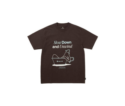 SNOW PEAK Relaxation T-Shirt T-shirt Snow Peak Small Brown 