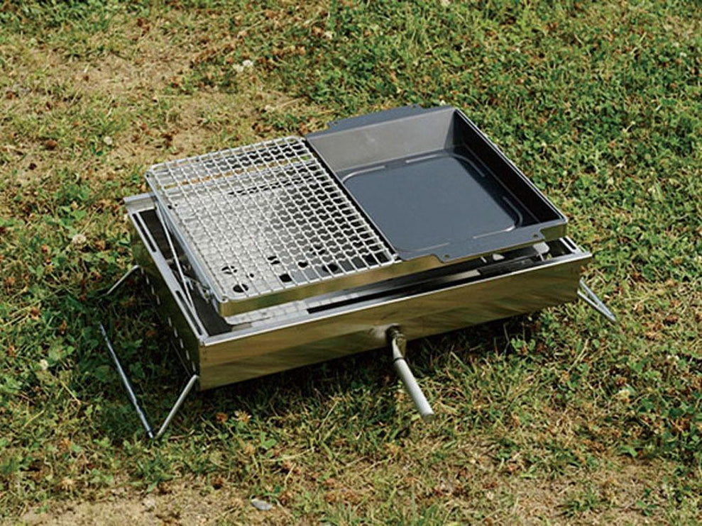 SNOW PEAK Stainless Half Grill Pro Fireplace Snow Peak