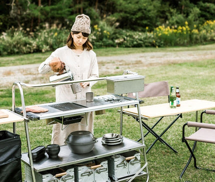 SNOW PEAK Stainless steel kitchen table Outdoor Furniture Snow Peak 