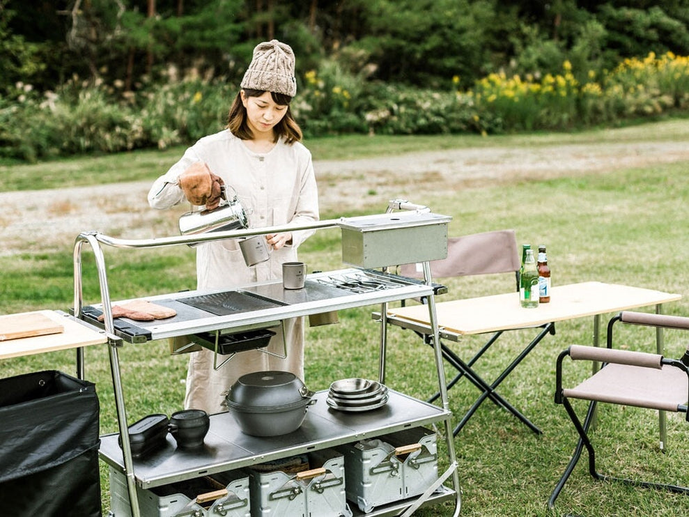 SNOW PEAK Stainless steel kitchen table Outdoor Furniture Snow Peak 