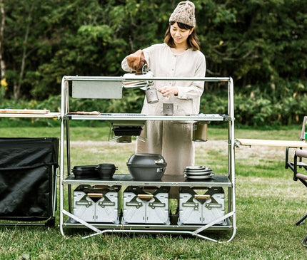 SNOW PEAK Stainless steel kitchen table Outdoor Furniture Snow Peak 