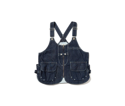 SNOW PEAK TAKIBI Denim Vest Jacket Snow Peak Small Indigo 
