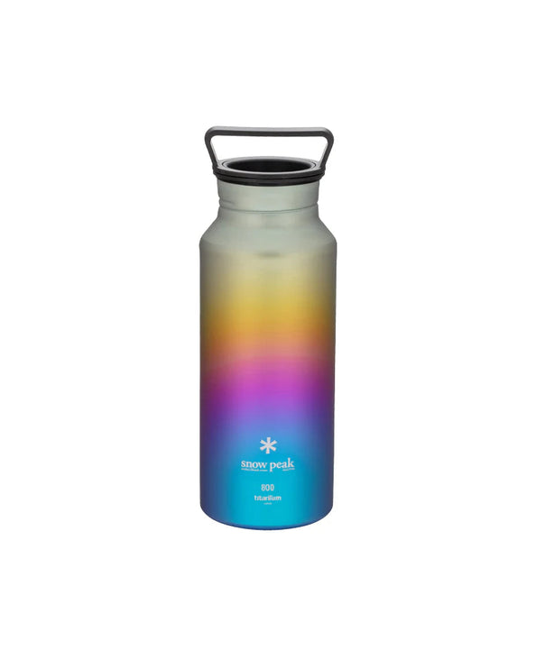 SNOW PEAK Ti Aurora Bottle 800 Tableware Snow Peak Rainbow