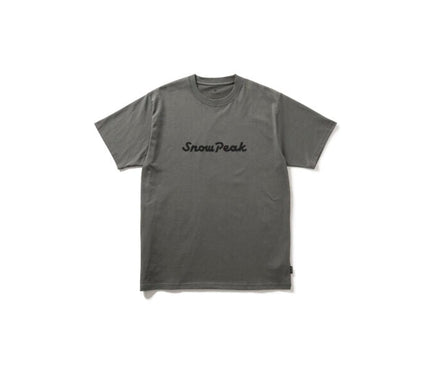 SNOW PEAK Typography T-Shirt T-shirt Snow Peak Small Grey 