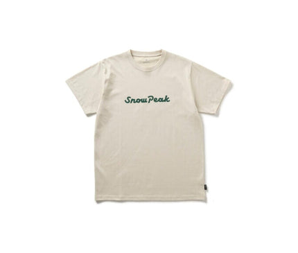 SNOW PEAK Typography T-Shirt T-shirt Snow Peak Small Ivory 