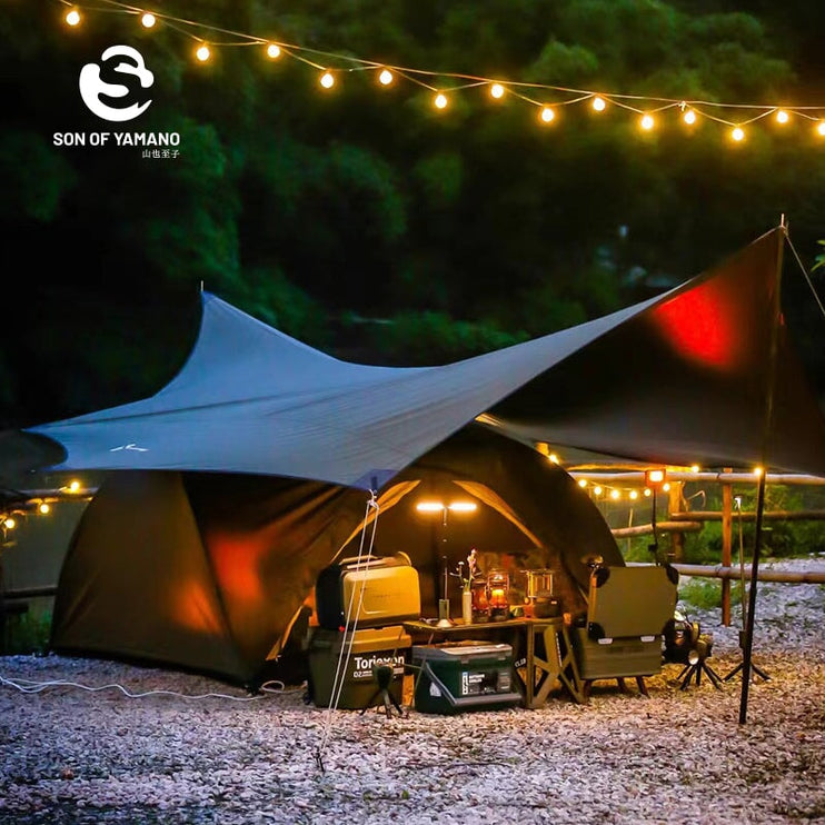 SON OF YAMANO 4 People camping tent Tent Son of Yamano Black Tarp