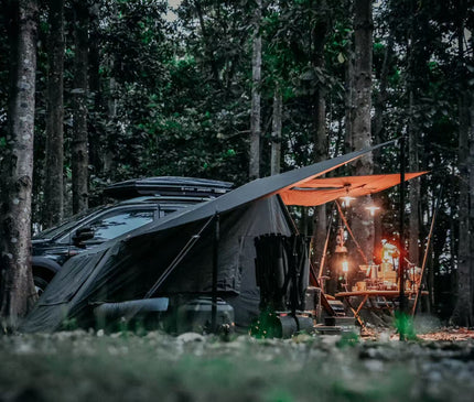 SON OF YAMANO Mini Bunker Air Tent – 2 Person Inflatable TC Tent with Air Beam Support – CosyCamp