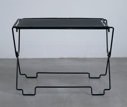 TOKYO CRAFTS Coordunit Modular Stand – Black – front view of an assembled table