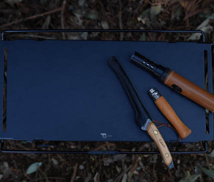 TOKYO CRAFTS Coordunit Top Board – Black – camp tools on the board