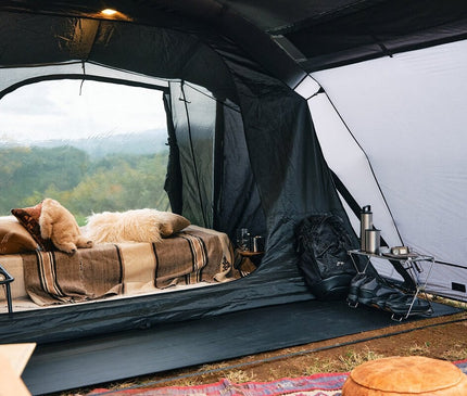 TOKYO CRAFTS Effica Inner Tent Groundsheet – fitted groundsheet in a camp setup