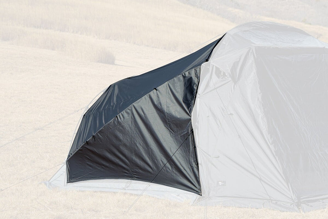 TOKYO CRAFTS Tenbi Roof Sheet – Light-Blocking Plus – Plus roof sheet coverage with the shelter faded for clarity