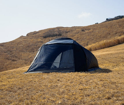 TOKYO CRAFTS Tenbi Roof Sheet – Light-Blocking Plus – front view of the fitted Plus roof cover