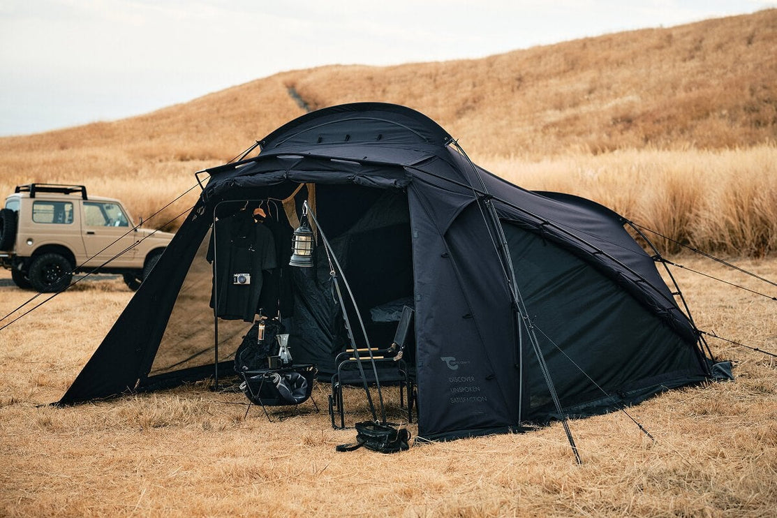 TOKYO CRAFTS Tenbi Shelter TC 5th Anniversary – Black – black anniversary shelter at camp