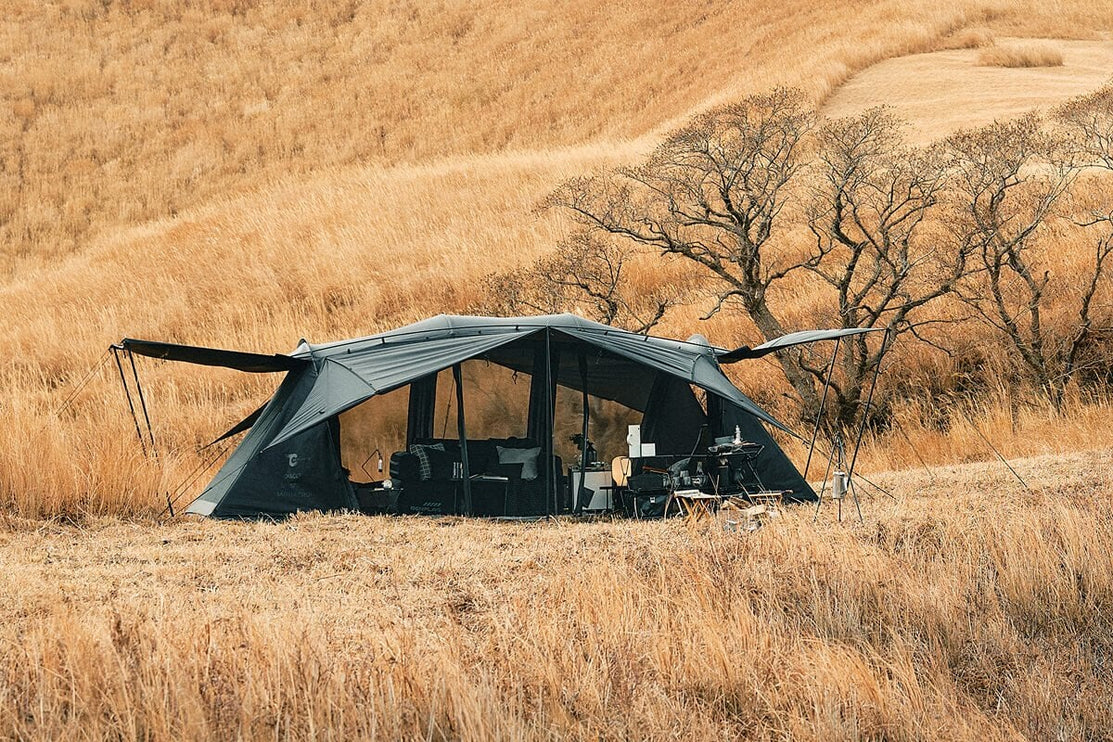 TOKYO CRAFTS Wing Fort 5th Anniversary Tent – Black – raised canopy layout