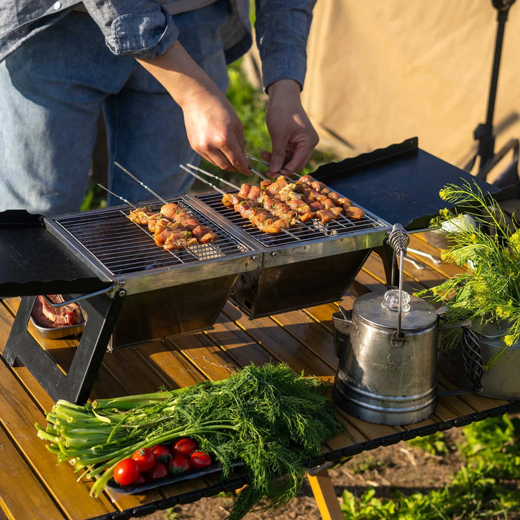 Winnerwell Fastfold Camp Table Charcoal BBQ Grill stove Winnerwell